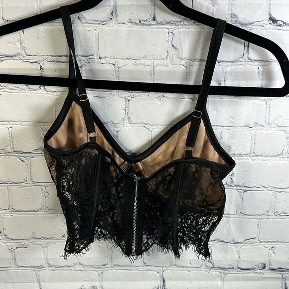 🖤 Tiger Mist Black Lace Corset Top - Adjustable Straps - Size XS - Never Worn - Picture 3 of 5